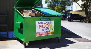 recycling bins